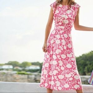 Boden Floral Weekender Pink Dress